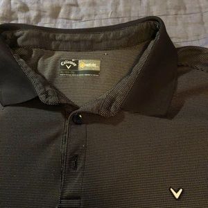 Callaway Black Golf Performance Polo Flex Stretch Shirt Men's XL Opti dry